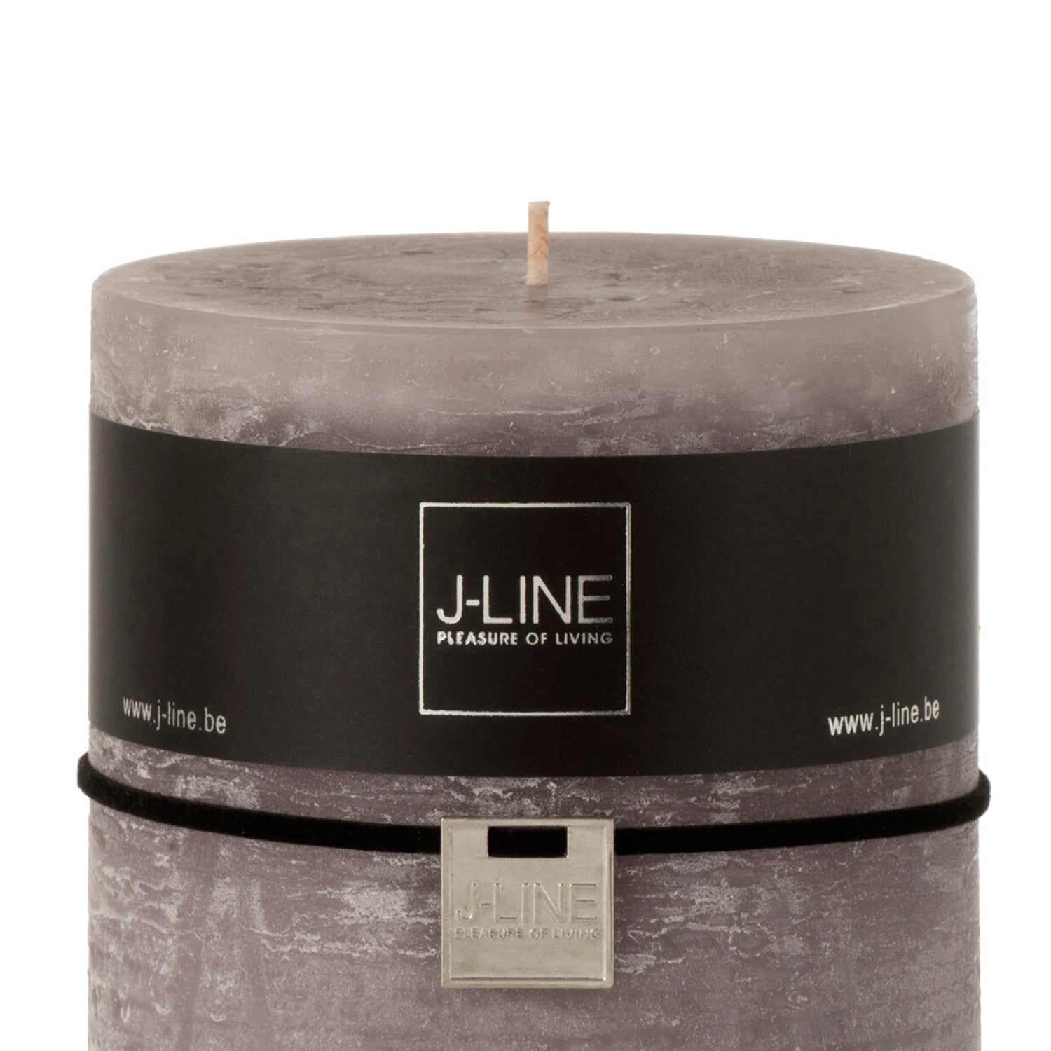 DARK GRAY CYLINDRICAL CANDLE L