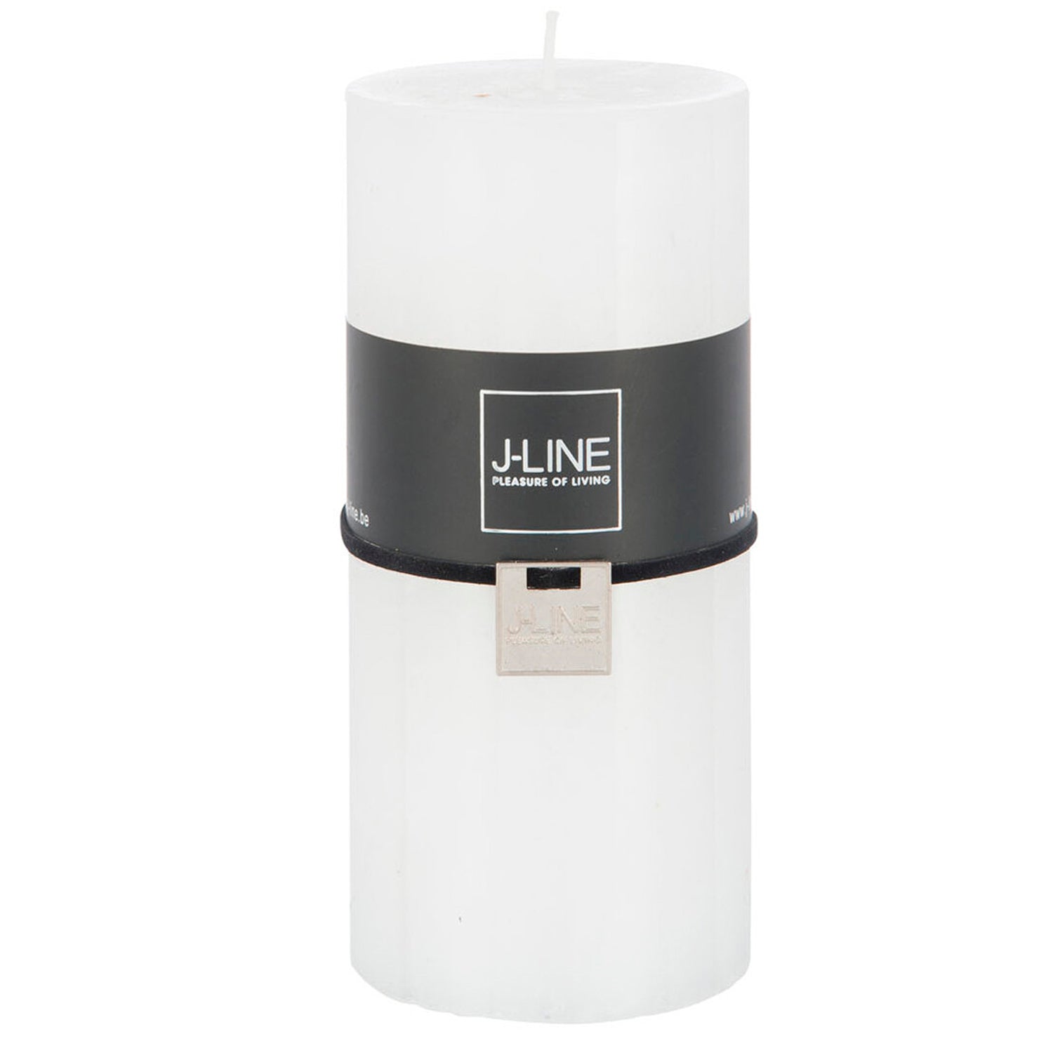 WHITE CYLINDER CANDLE M