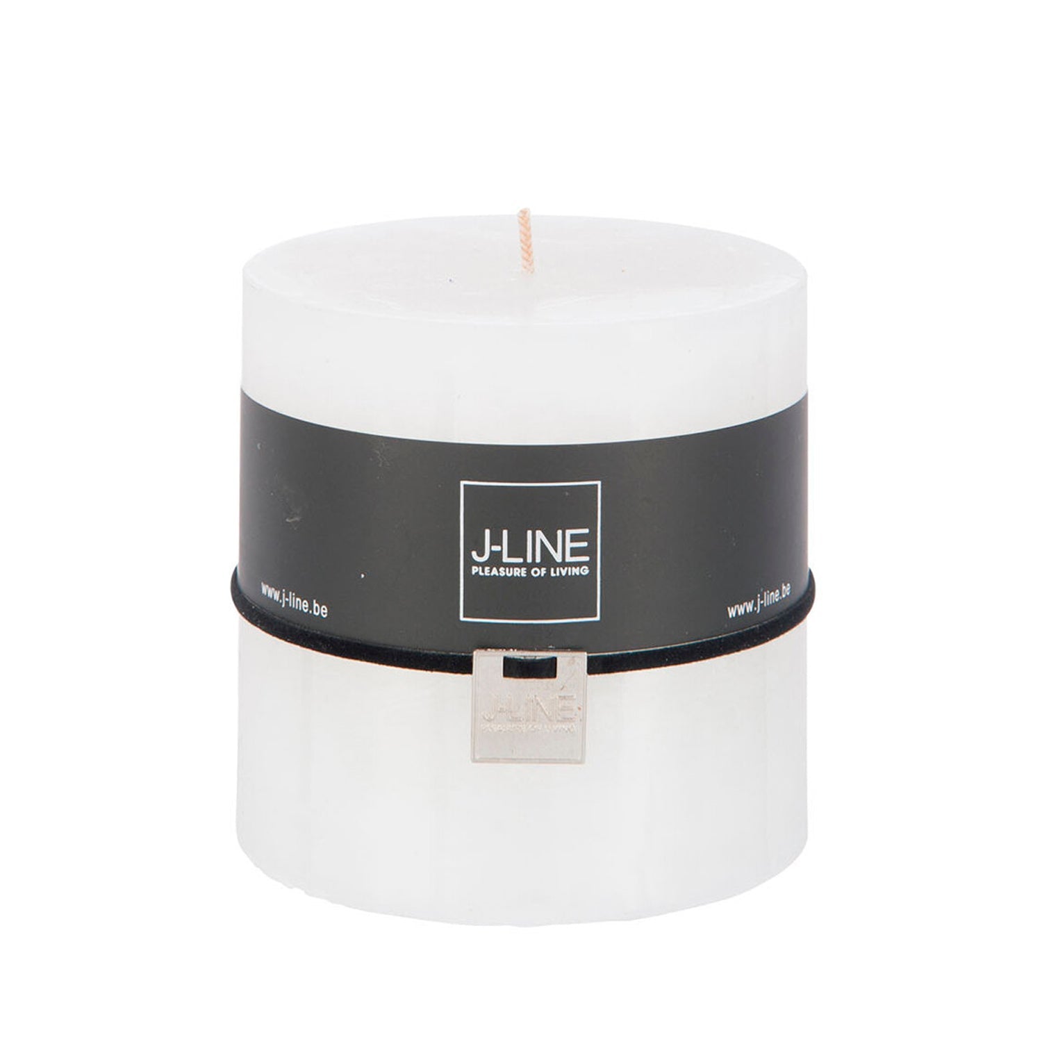 WHITE CYLINDER CANDLE L