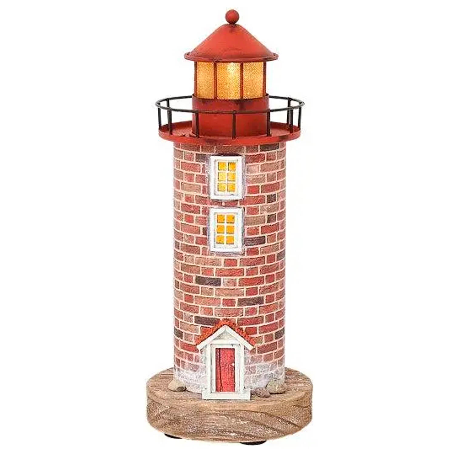 WOODEN LIGHTHOUSE WITH LED