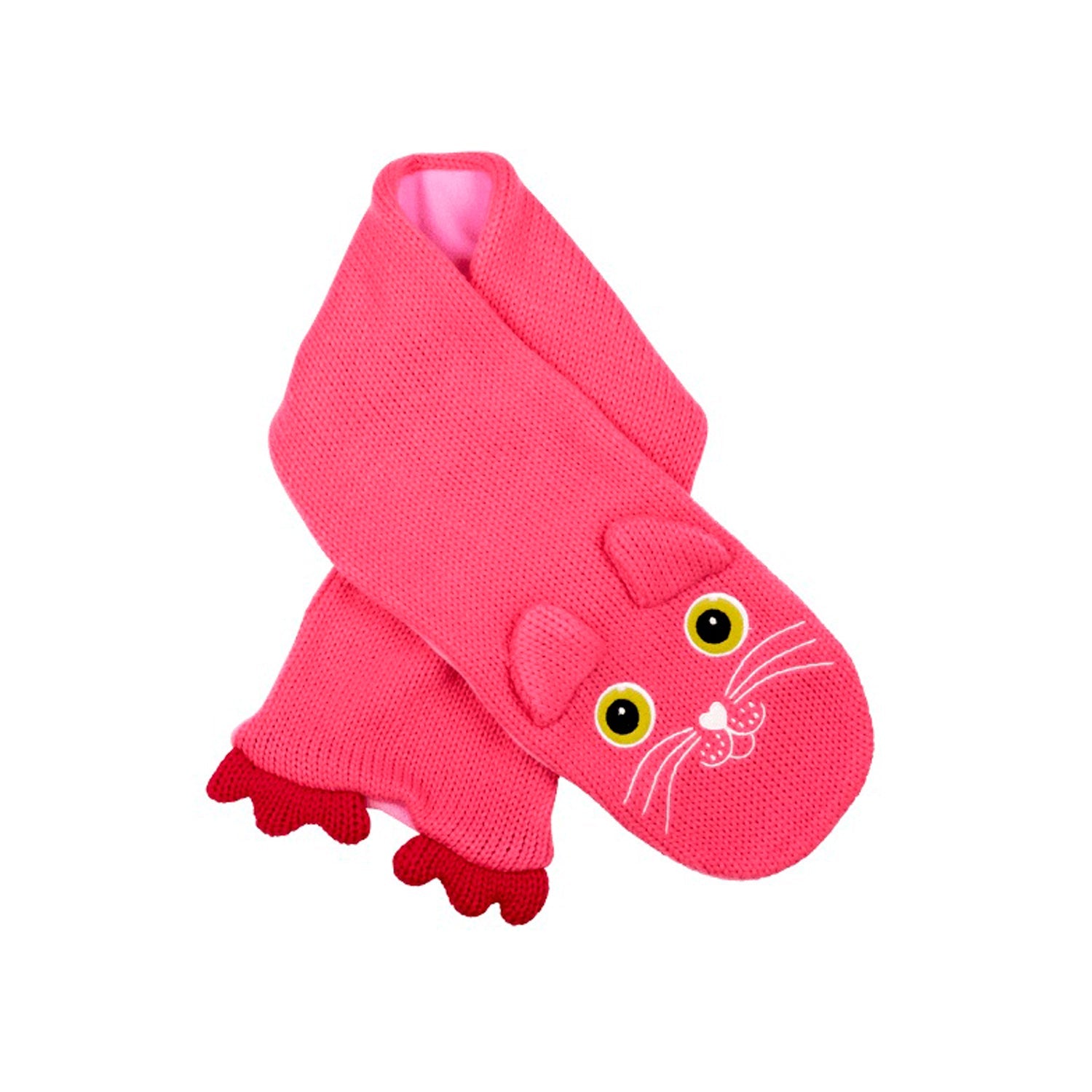 PINK CAT GIRL'S SCARF