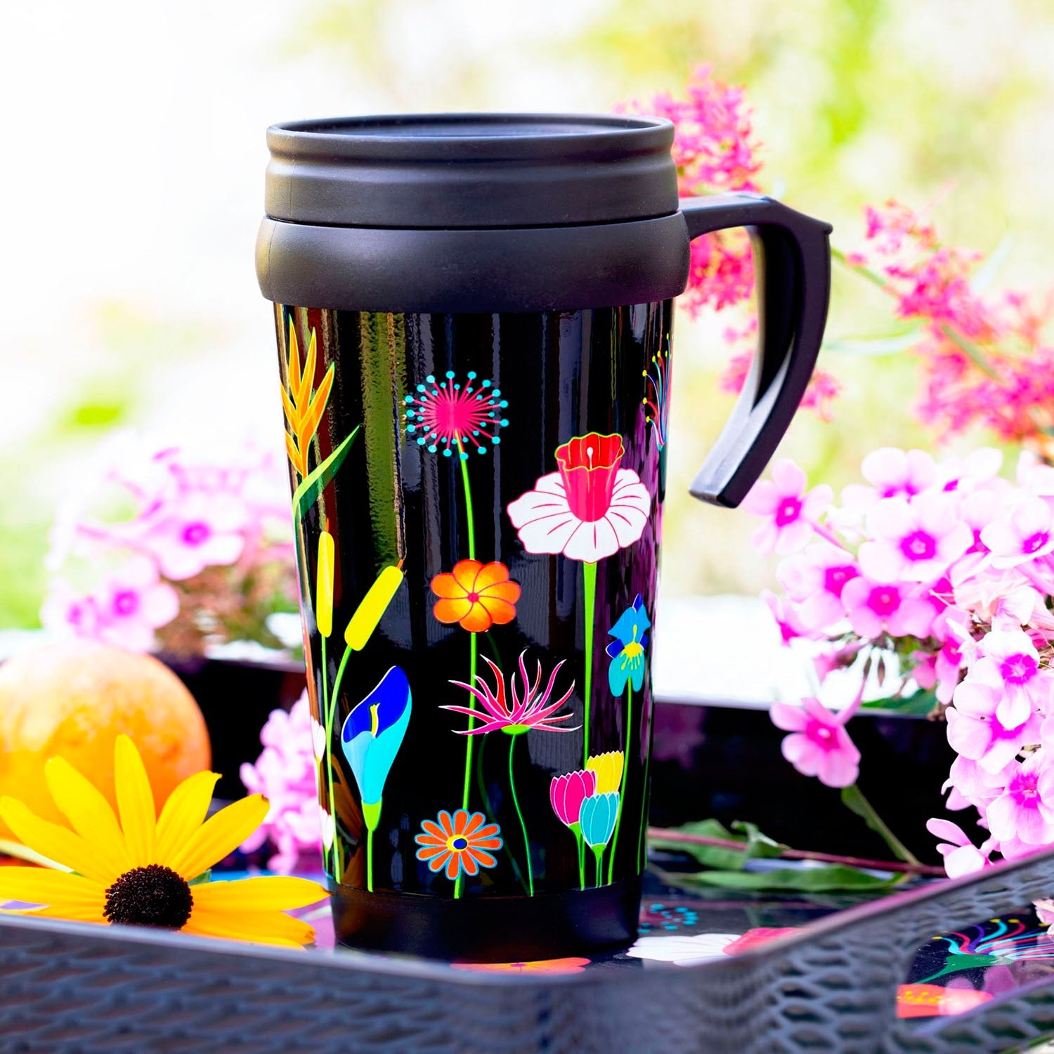 FLOWER GARDEN THERMO WITH HANDLE